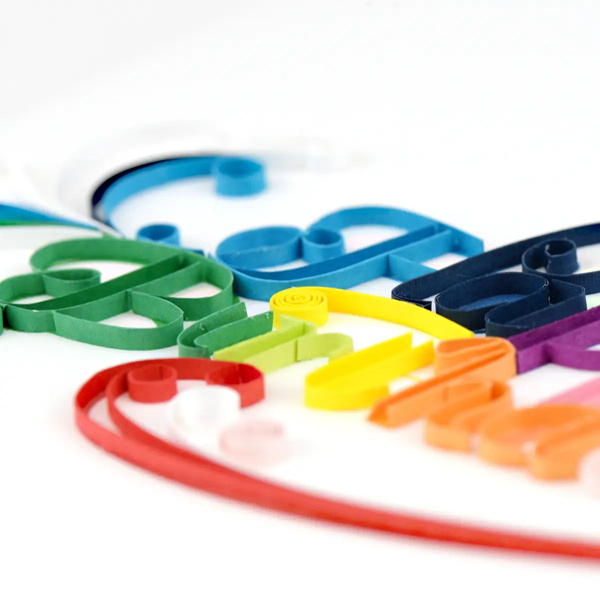 Happy Birthday Quilled Greeting Card