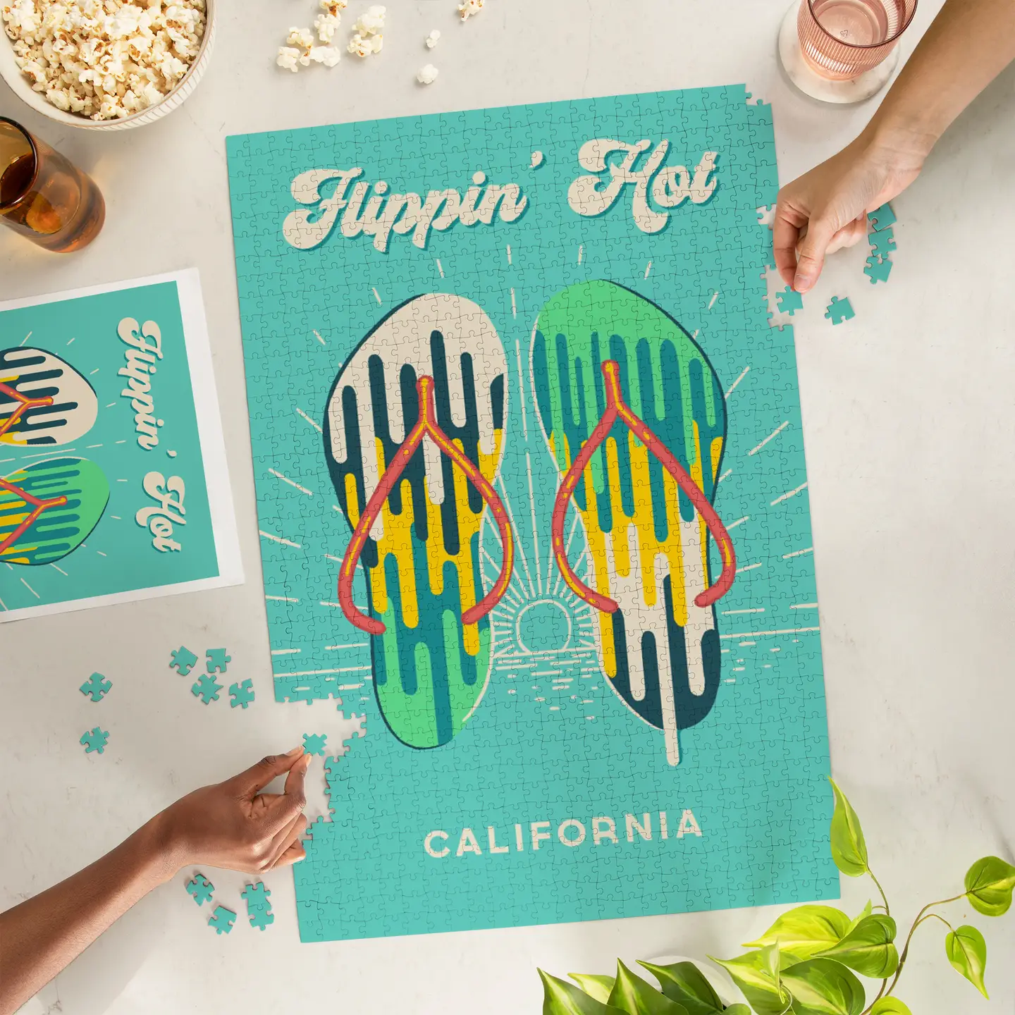 Flip Flop Flipping Hot California Jigsaw Puzzle