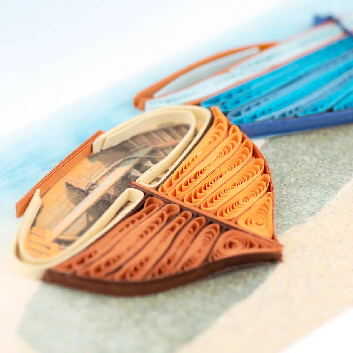 Boats Everyday Quilled Greeting Card