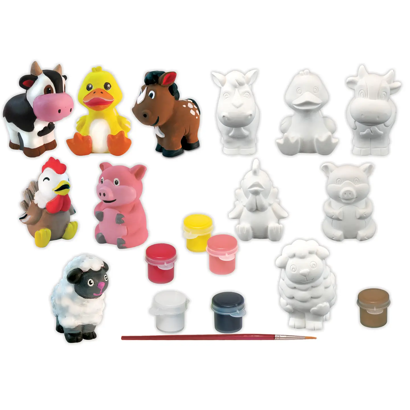 Farm Friends - Plaster Figurines Paint Set