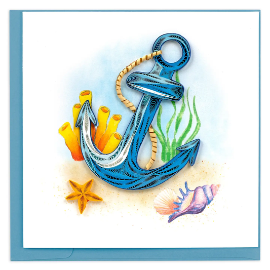 Anchor Quilled Greeting Card