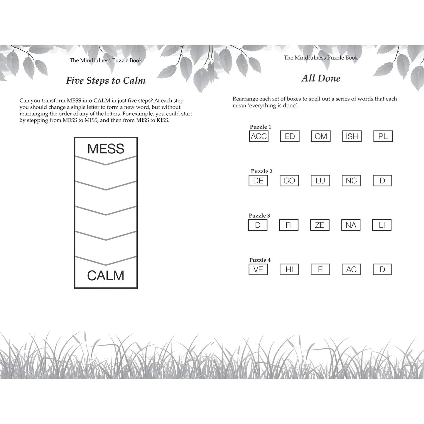 The Mindfulness Puzzle Book