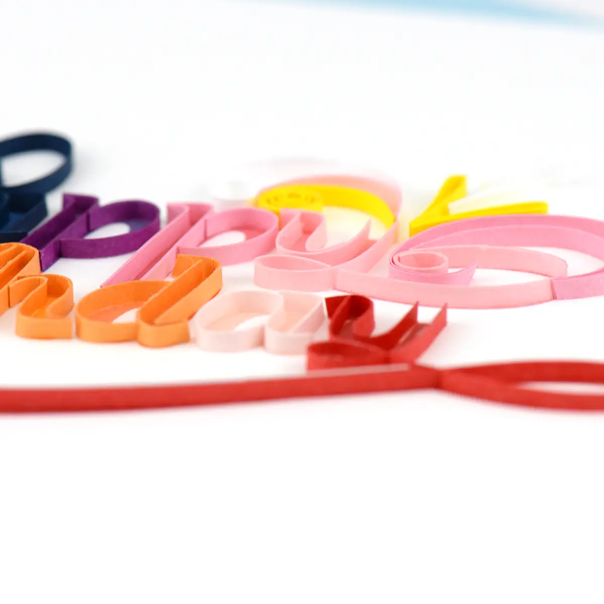 Happy Birthday Quilled Greeting Card