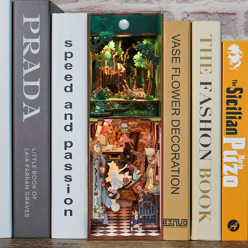 Diy Miniature House Book Nook Kit: Alice's Adventure