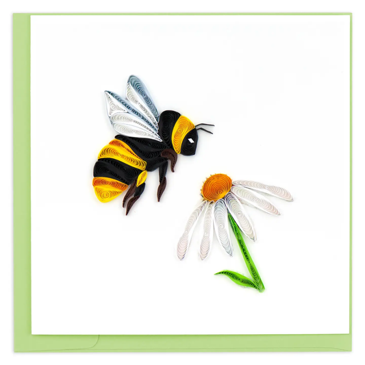 Bumble Bee Quilled Greeting Card