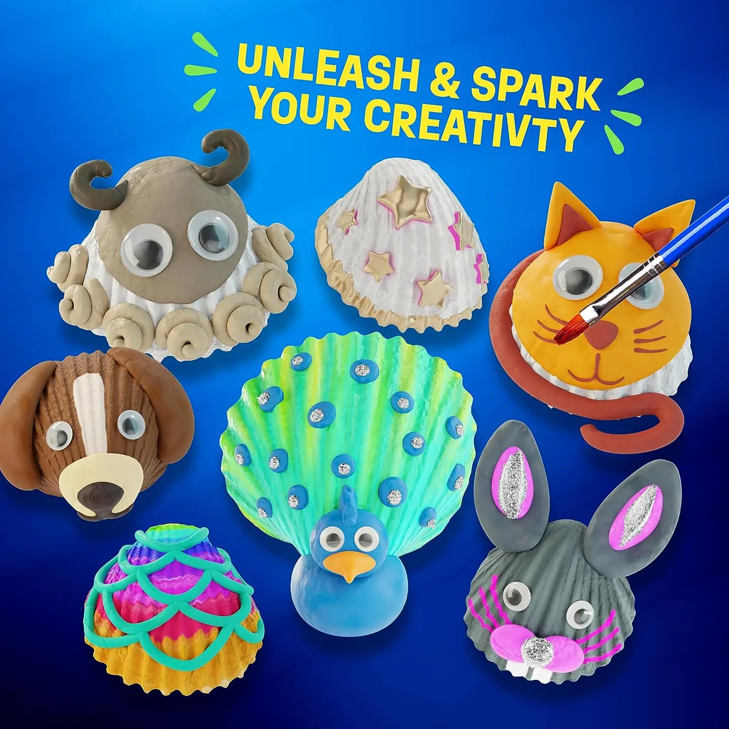 Sea Shell Painting Kit - Arts & Crafts For Boys and Girls