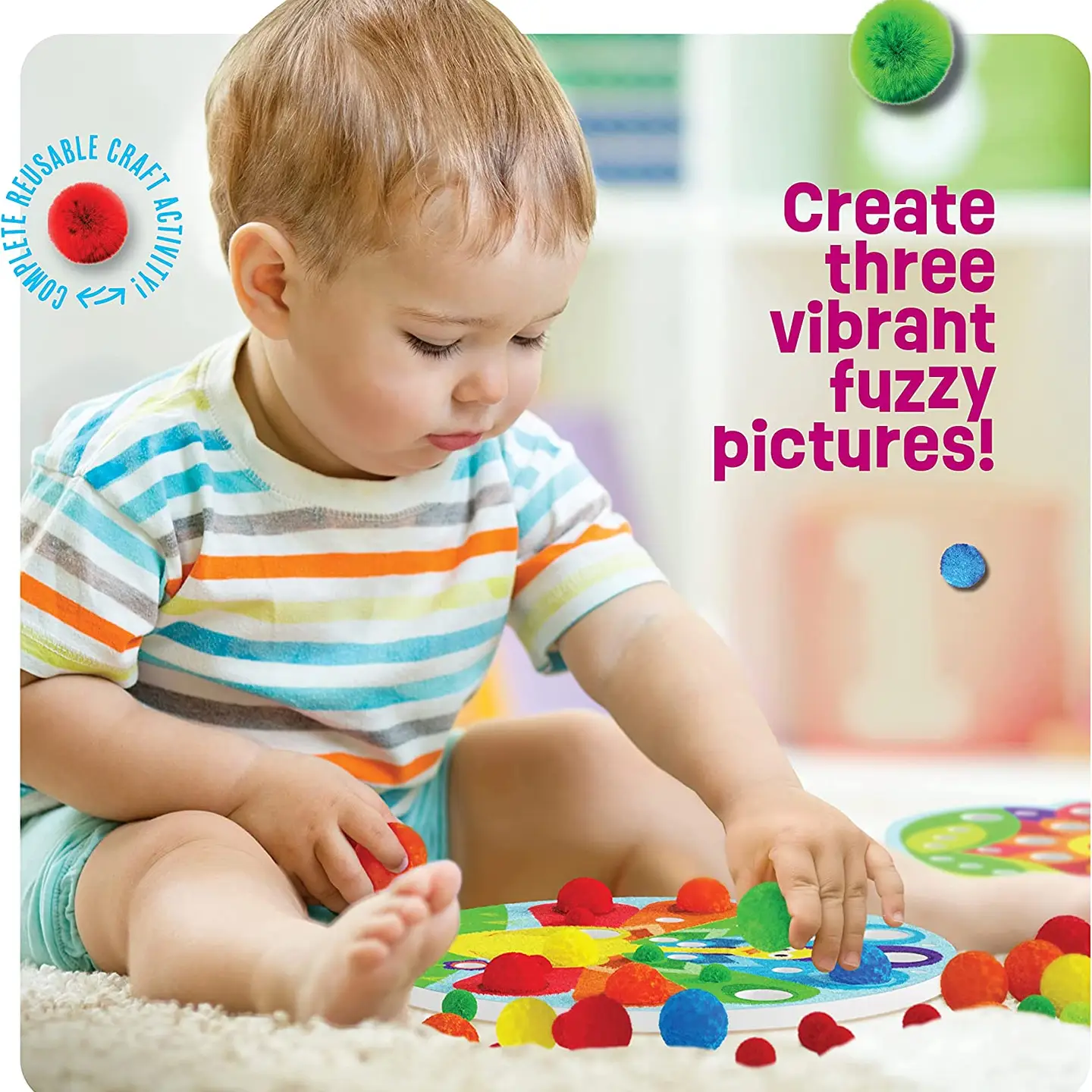 Pom Pom Arts & Crafts Kits For Toddlers