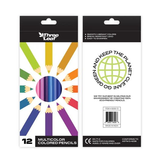 Three Leaf Colored Pencils 12 pack