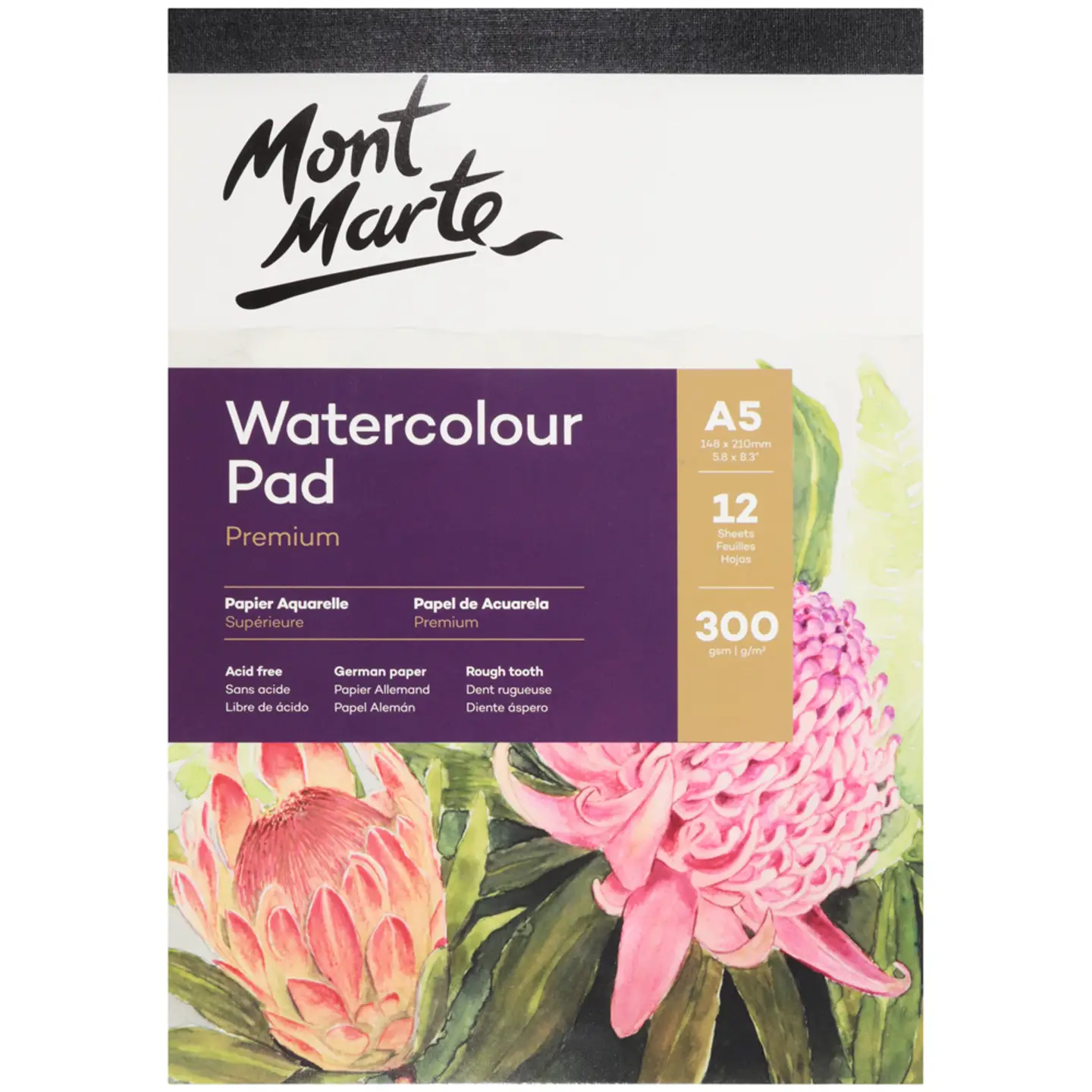 Watercolor Pad German Paper Premium A5 300gsm 12 Sheet