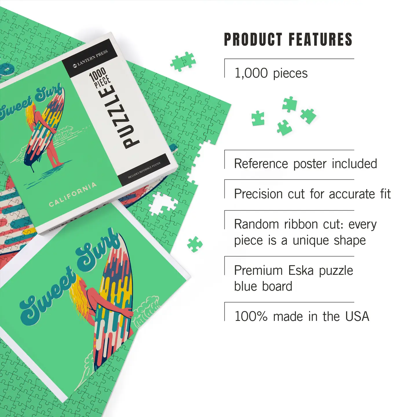 Sweet Surf California Jigsaw Puzzle