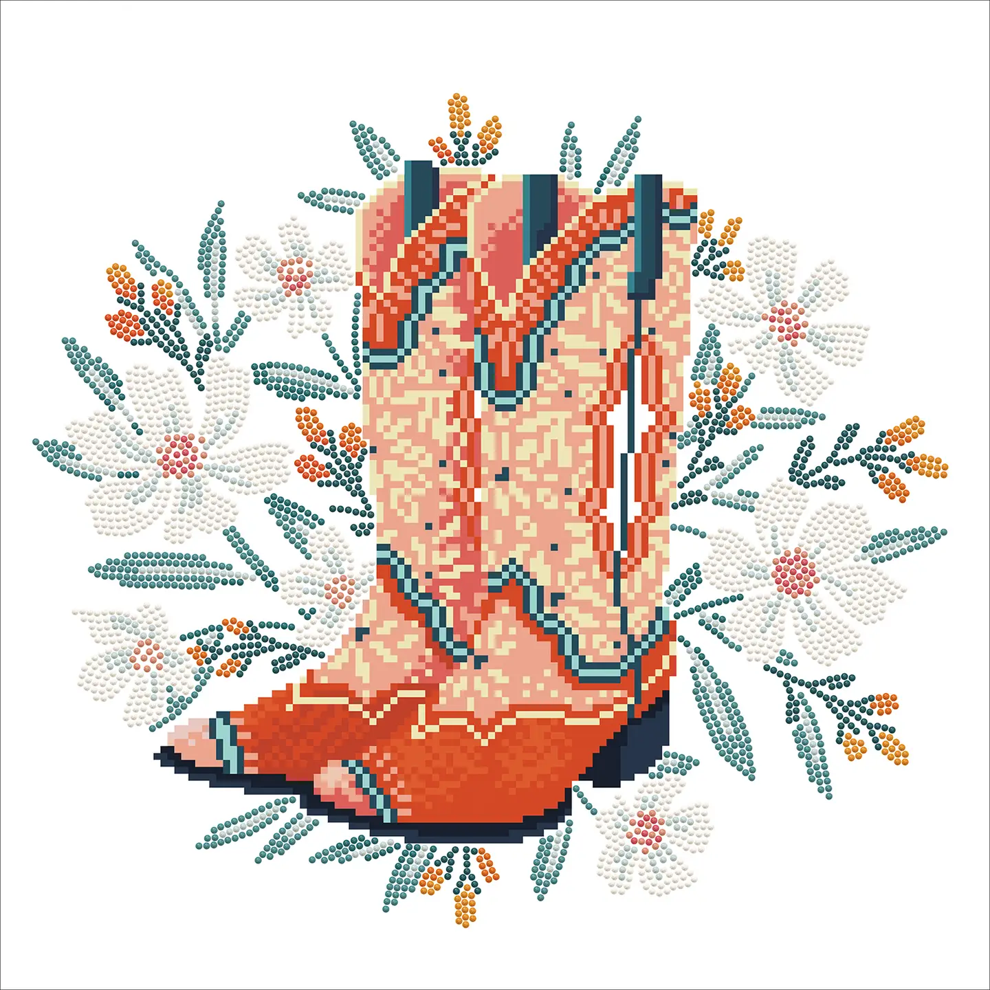 Footloose and Fancy Free Diamond Art Kit