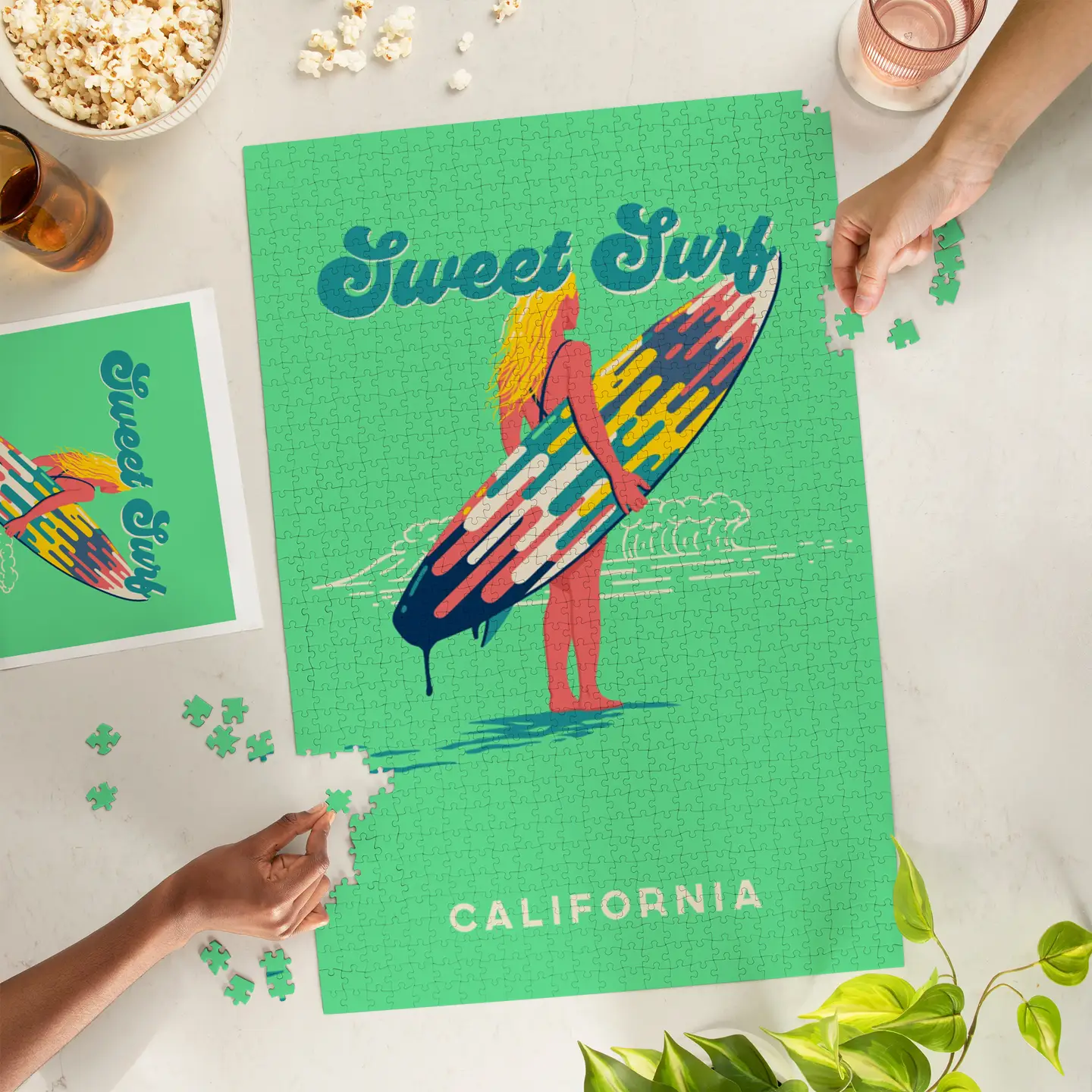 Sweet Surf California Jigsaw Puzzle