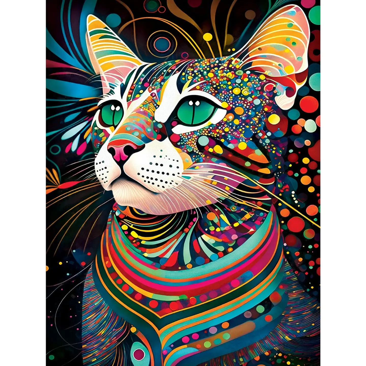 Black Cats - Prismatic Peggy 300 Piece EZ Grip Jigsaw Puzzle