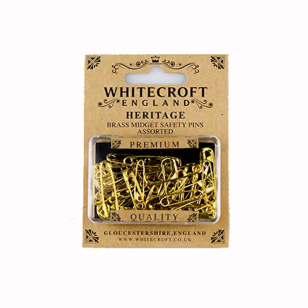 Whitecroft - Heritage Brass Midget Safety Pins