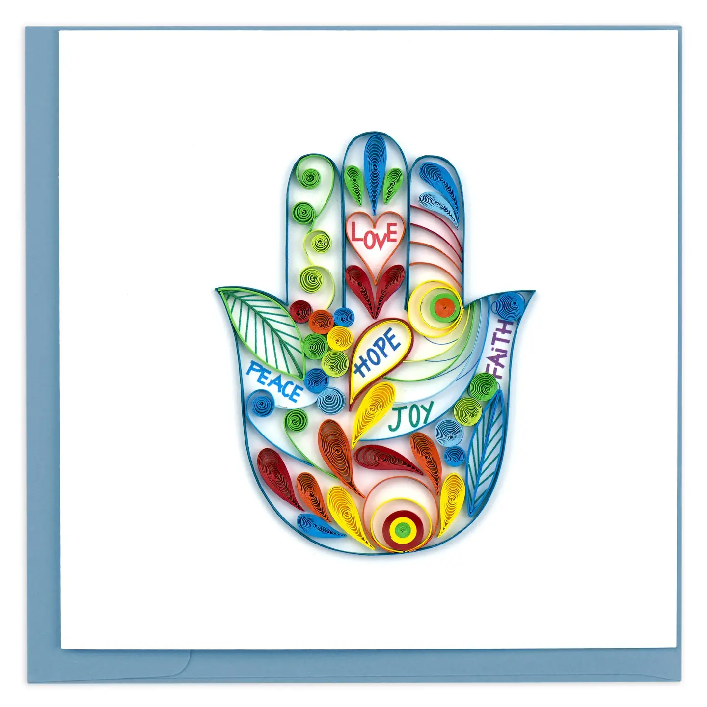 Hamsa Hand Quilled Greeting Card