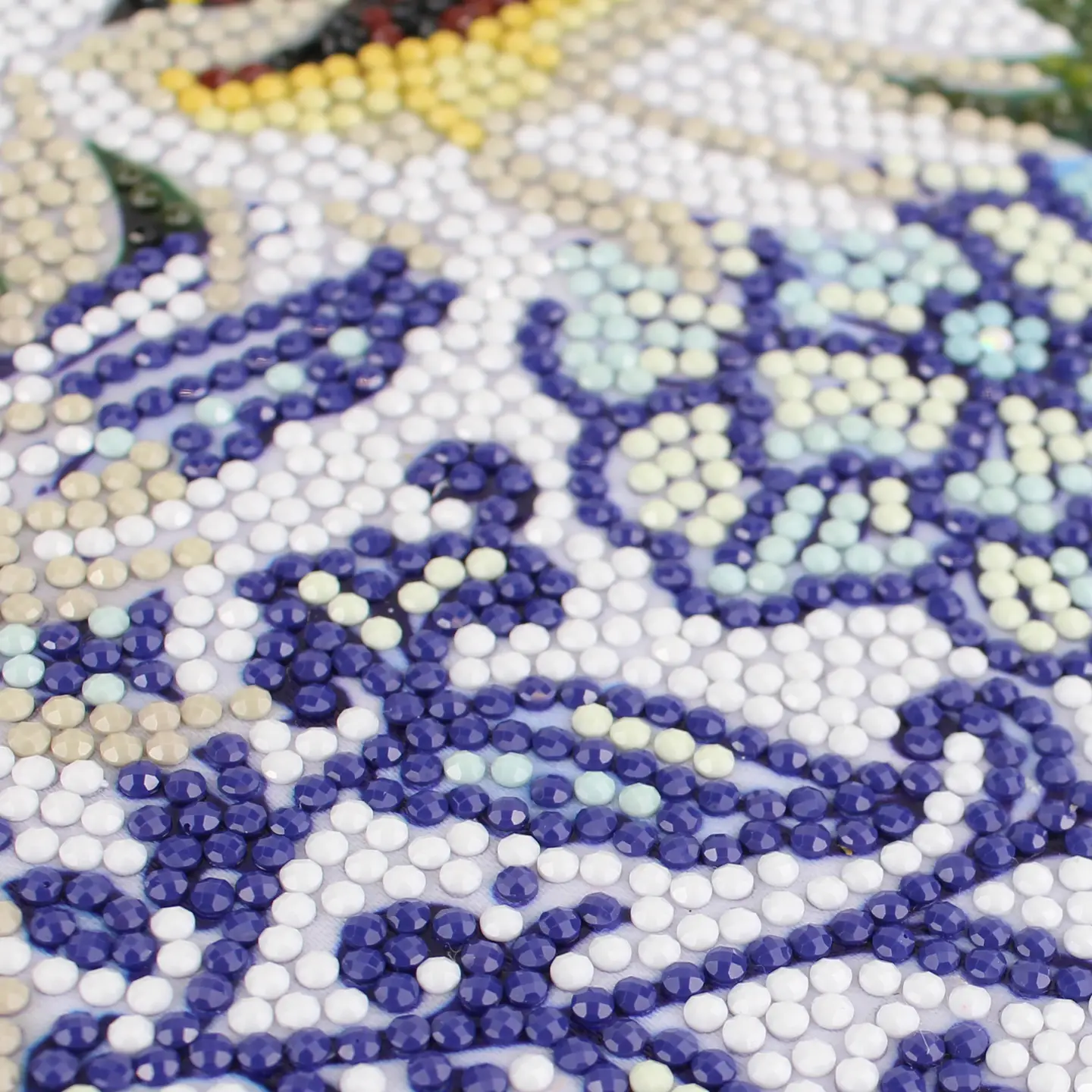 White Sunflowers Diamond Art Kit