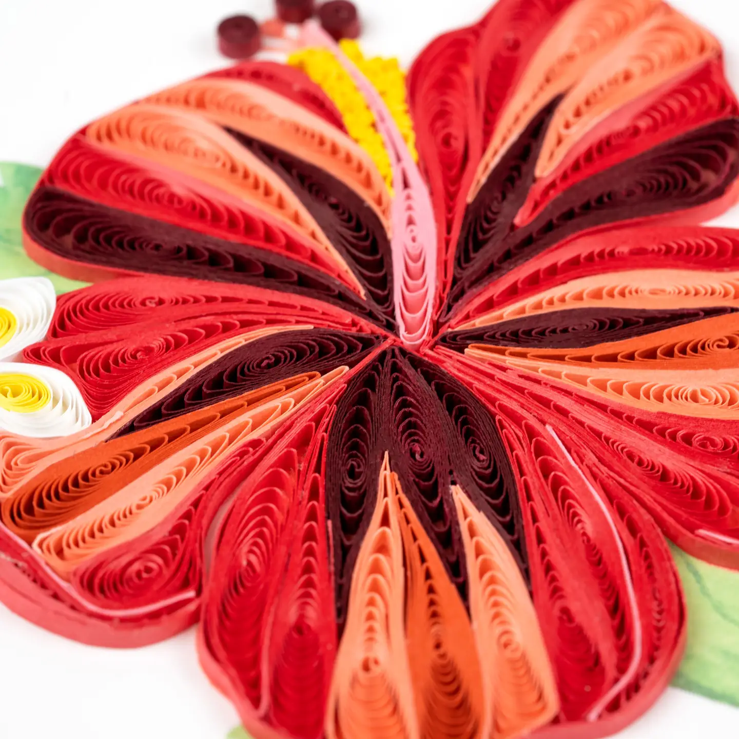 Hibiscus Quilled Greeting Card