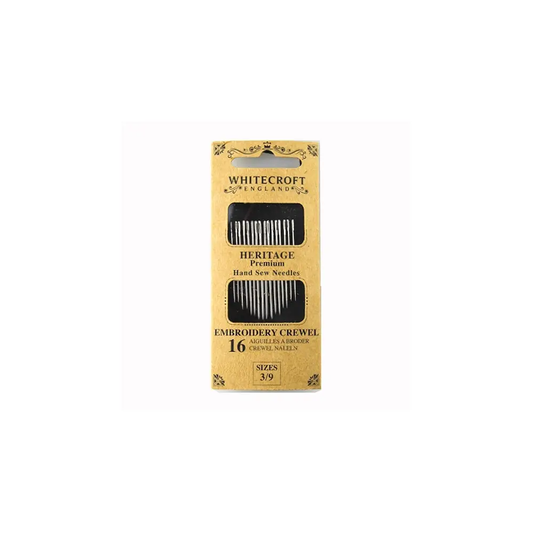 Whitecroft - Heritage Embroidery Needles - Size 3 to 9