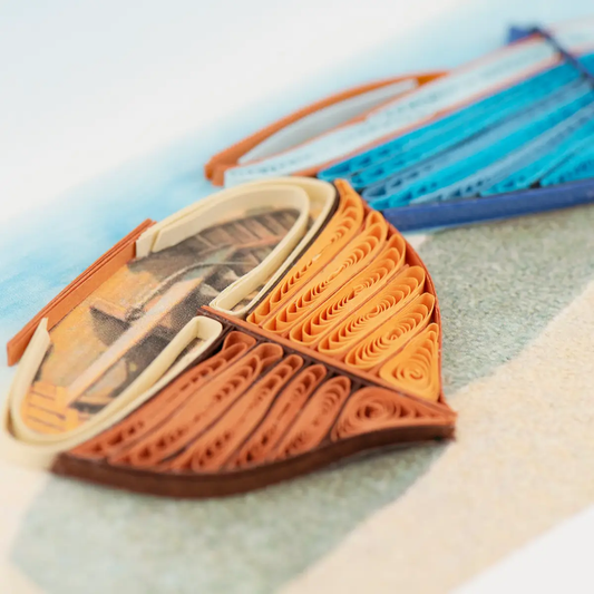 Boats Everyday Quilled Greeting Card