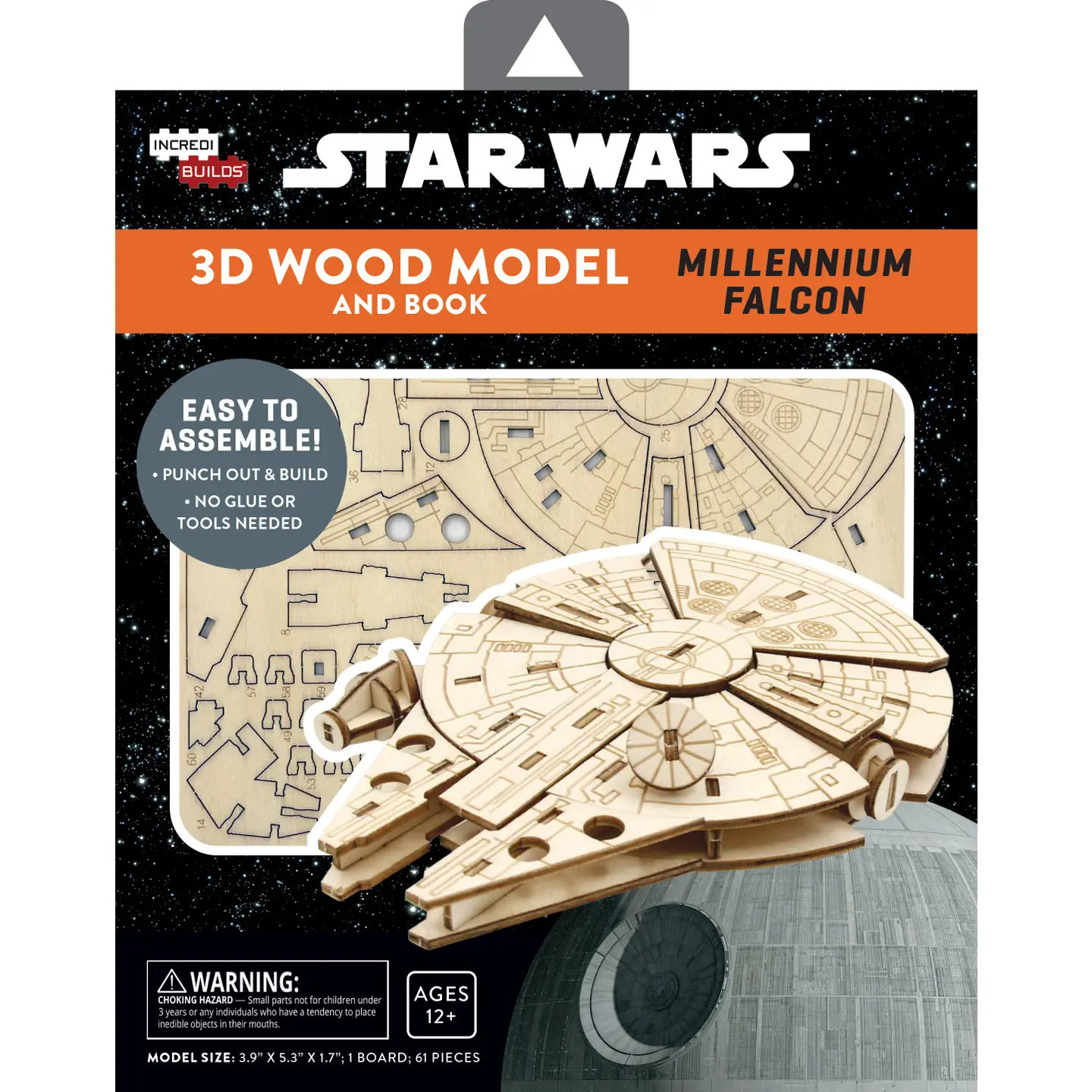 Incredibuilds Star Wars: Millennium Falcon 3D Wood Model