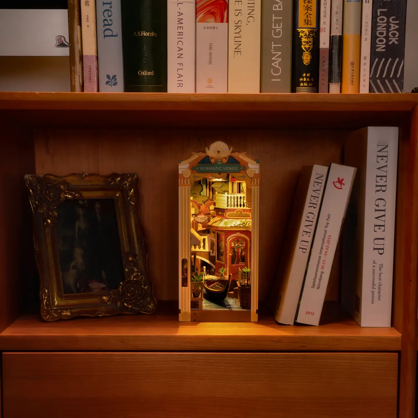 Diy Book Nook Kit: Romantic Venice with Dust Cover