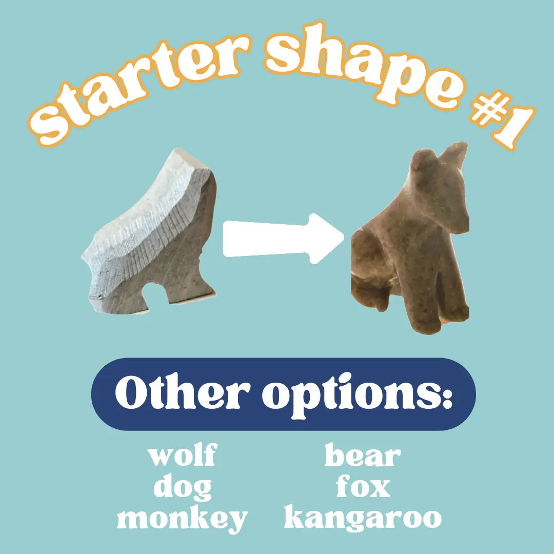 Stone Carving Diy Craft Kit: Dog Craft Soapstone Animal