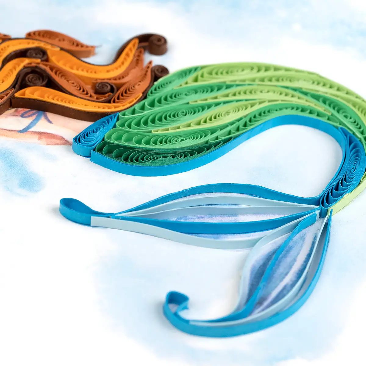 Mermaid Quilled Greeting Card