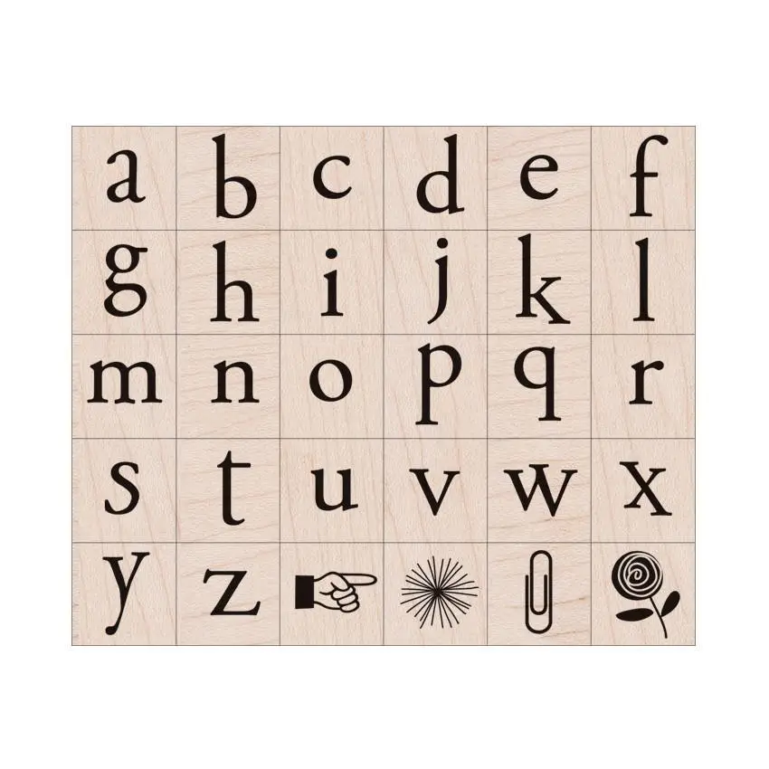 Stamp - Playful Flowers Letter Stamp Set