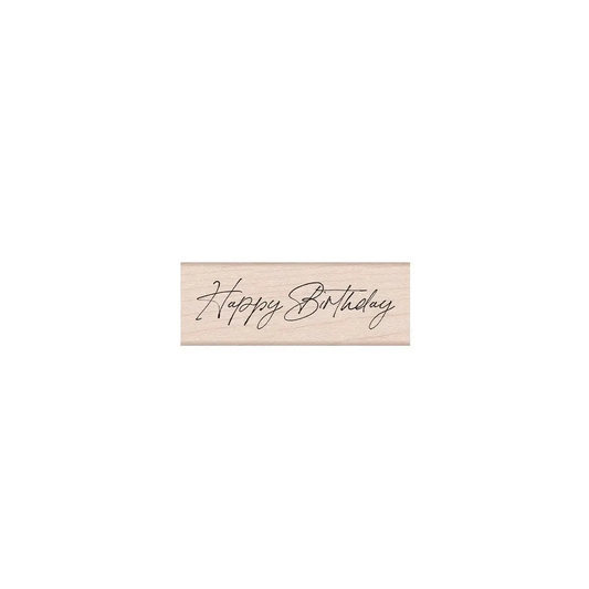 Stamp - Cursive ‘Happy Birthday’