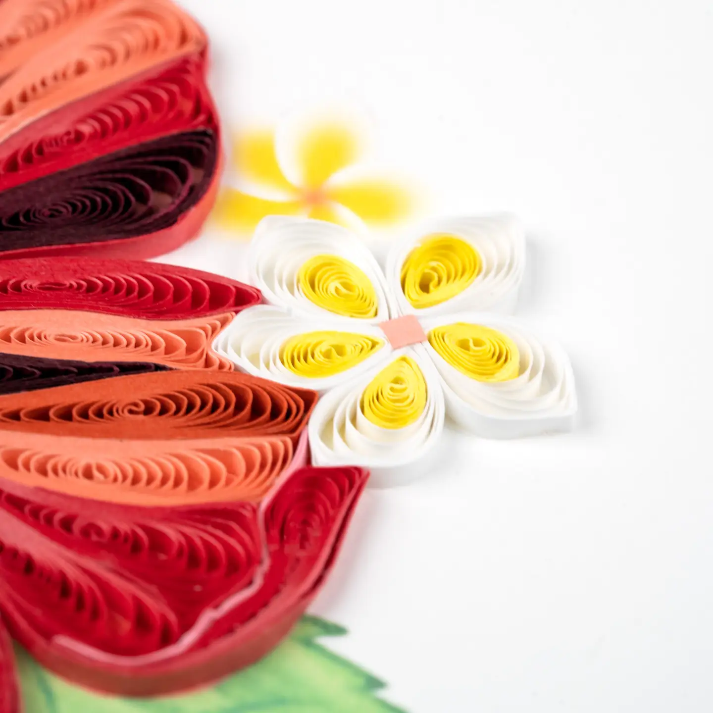 Hibiscus Quilled Greeting Card