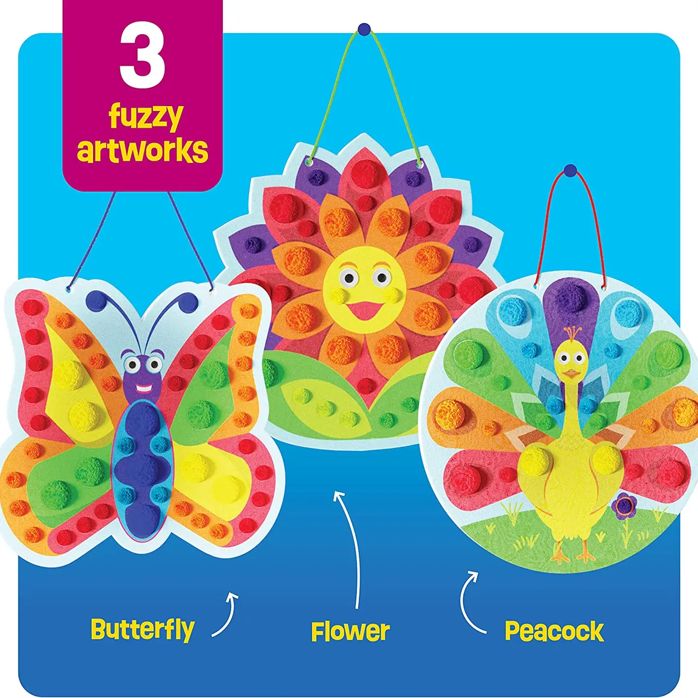 Pom Pom Arts & Crafts Kits For Toddlers