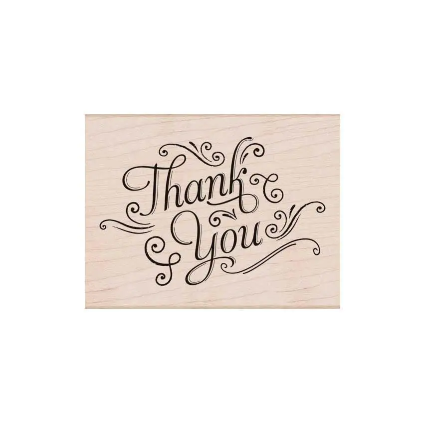 Stamp - Thank You (w/ flourishes)