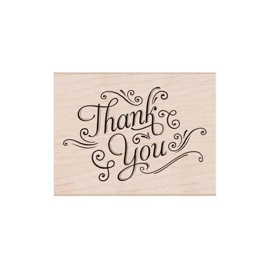 Stamp - Thank You (w/ flourishes)