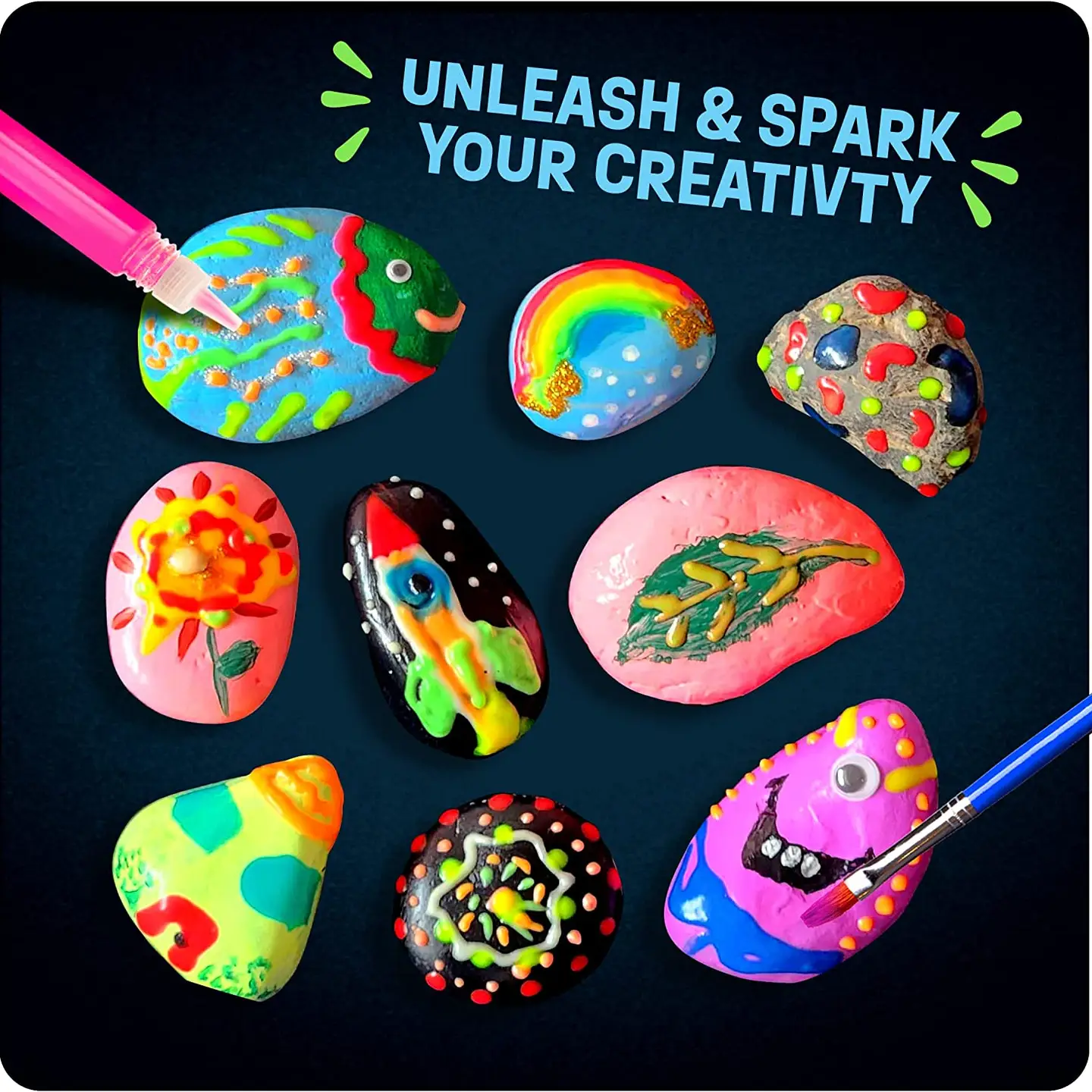 Glow In The Dark Rock Painting
