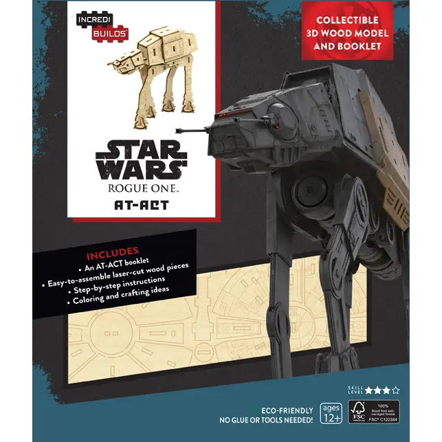 Incredibuilds: Star Wars: Rogue One: At-Act 3D Wood Model and Book