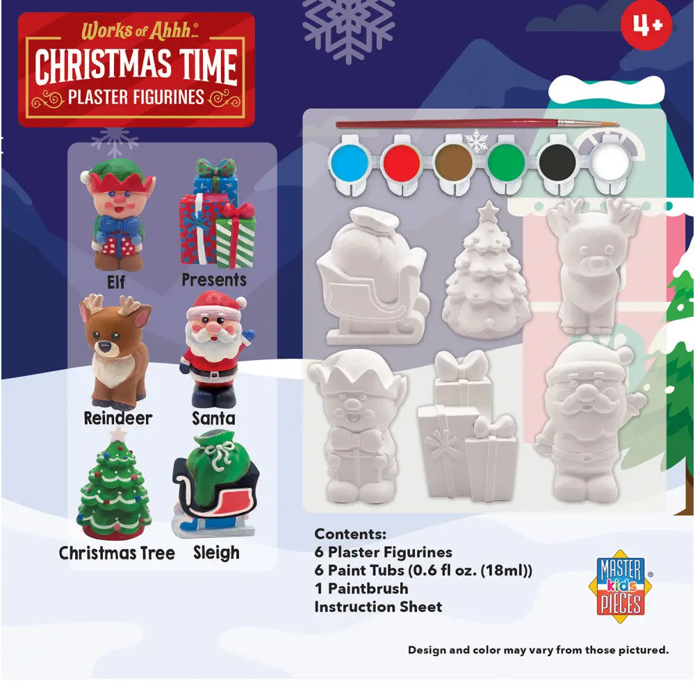 Christmas Time - Plaster Figurine Paint Set