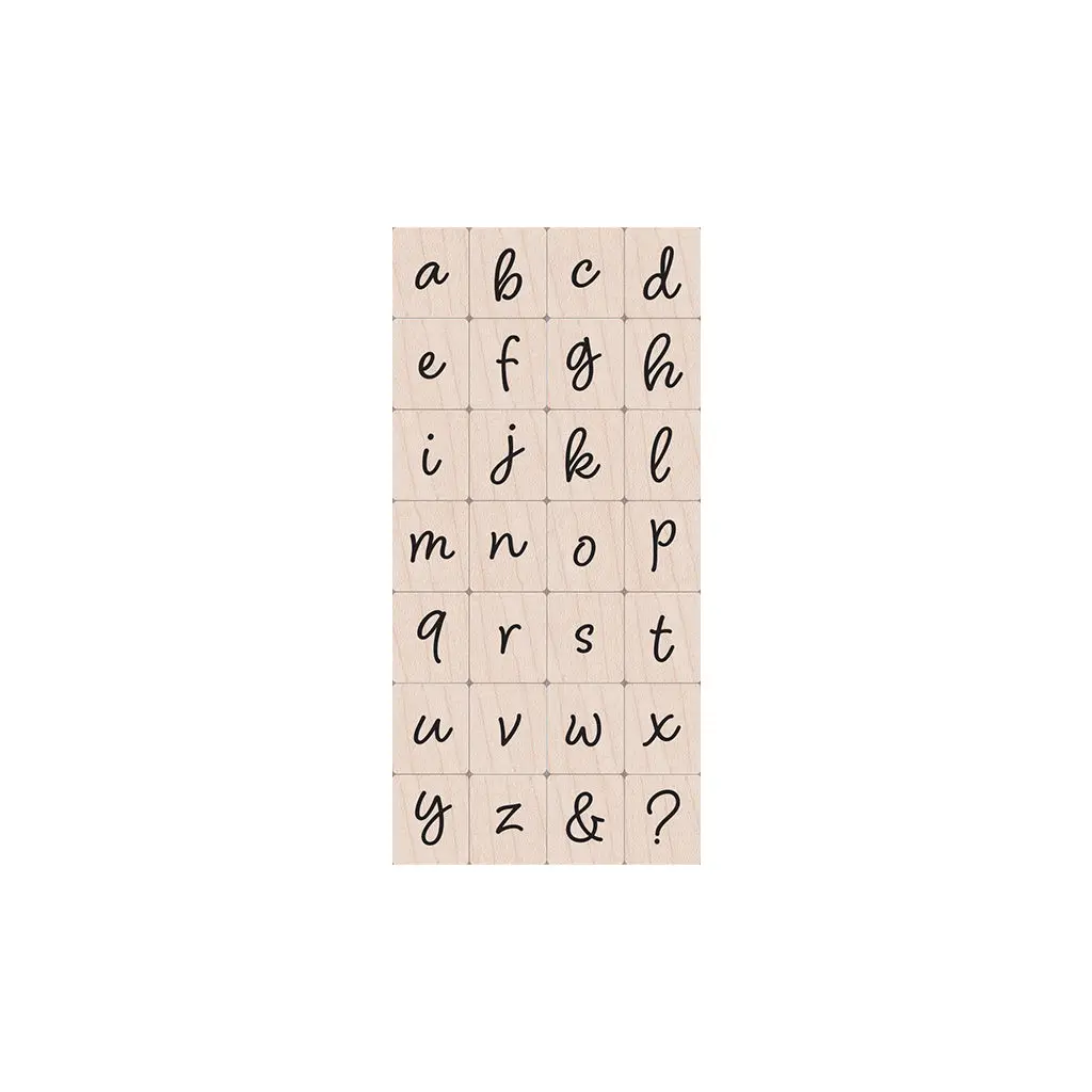 Stamp - Lowercase Letter Script