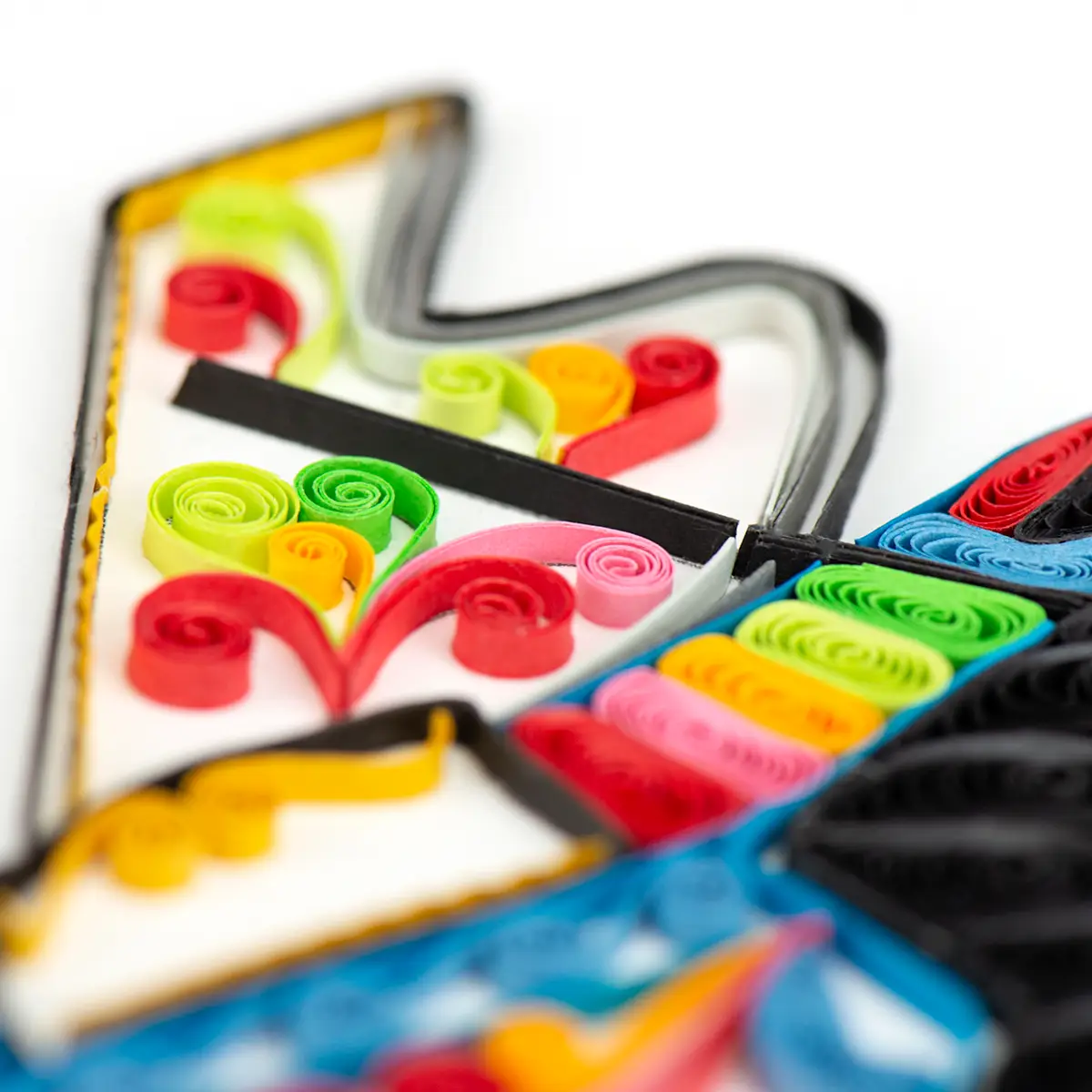 Grand Piano Quilled Greeting Card