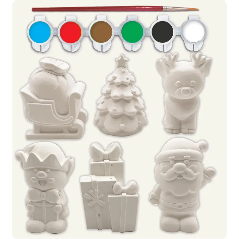 Christmas Time - Plaster Figurine Paint Set