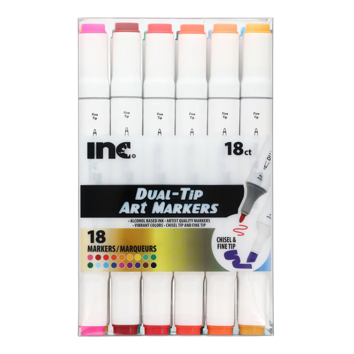 Inc. Dual Tip Art Marker, 18-pc Pack
