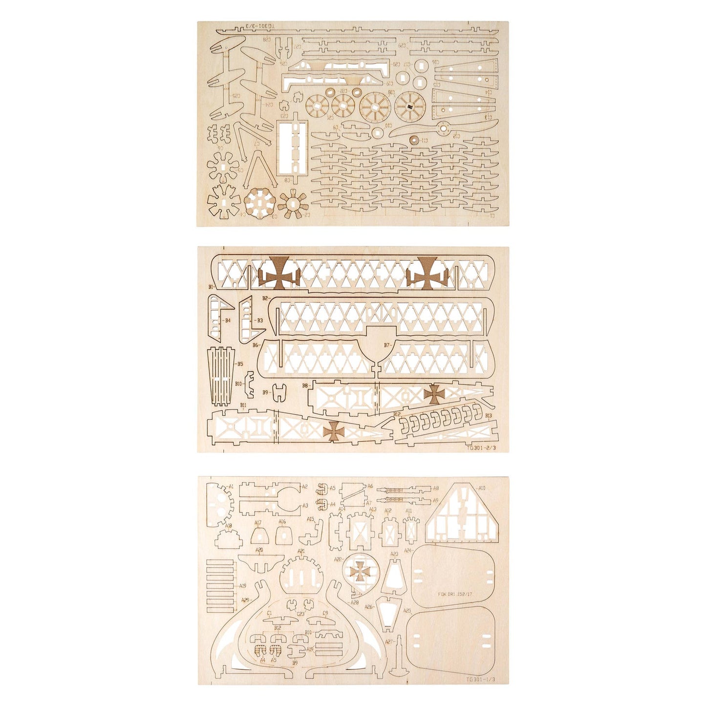 3D Wood Puzzle: Airplane