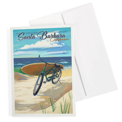 Santa Barbara Greeting Card - Beach Cruiser