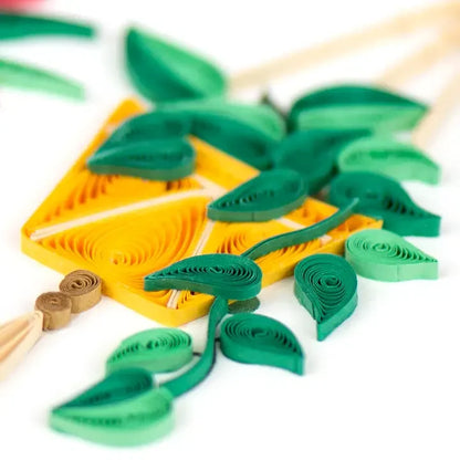 Macrame Plant Hanger Quilling Card