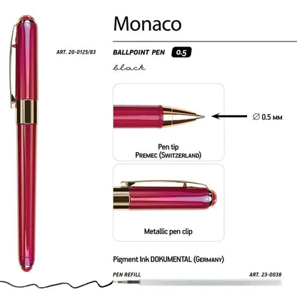 Monaco - Pearlescent Burgundy Ballpoint Pen
