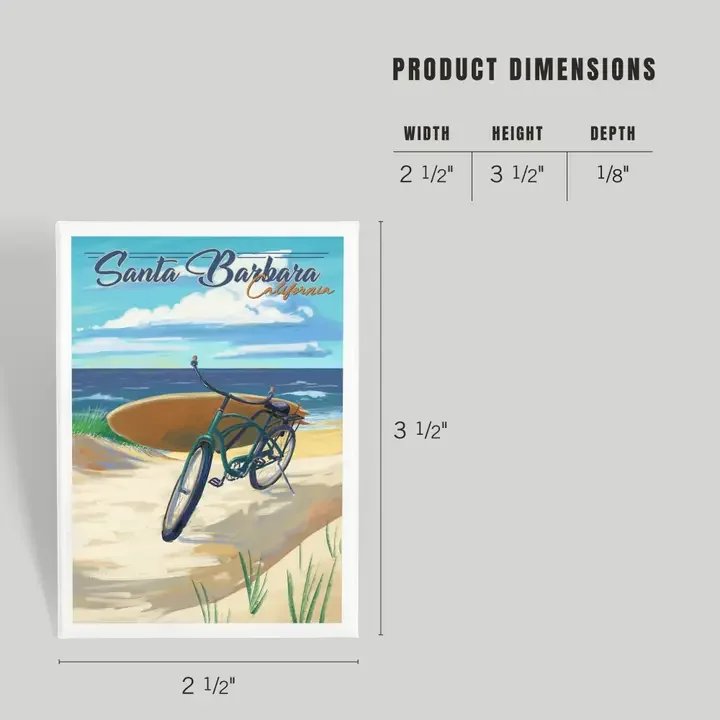Beach Cruiser Santa Barbara Magnet