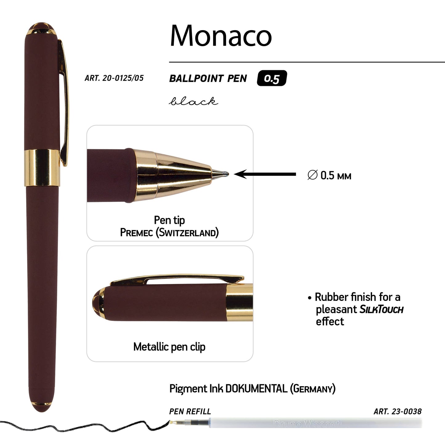 Monaco - Chocolate Ballpoint Pen