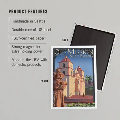 Old Mission Santa Barbara Magnet