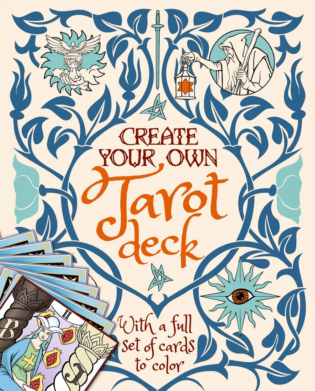 Create Your Own Tarot Deck: Full Set of Cards To Color