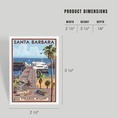 Stern's Wharf Santa Barbara Magnet