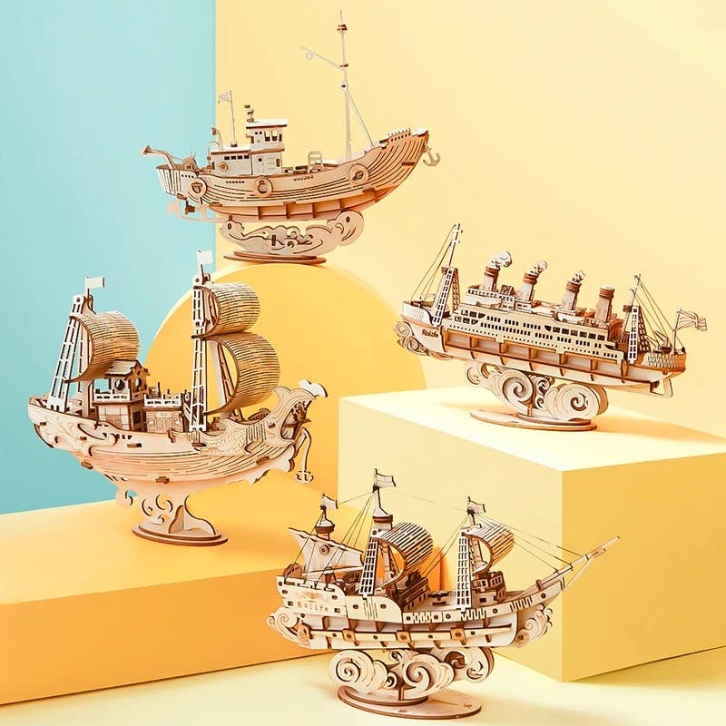 3D Wood Puzzle: Cruise Ship